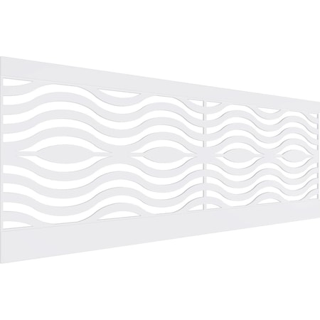 Ekena Millwork 36"H x 94 1/2"W Parker PVC Wainscot Paneling Kit WPK36X94PKR